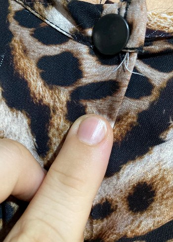 40 Beden Leoparlı elbise