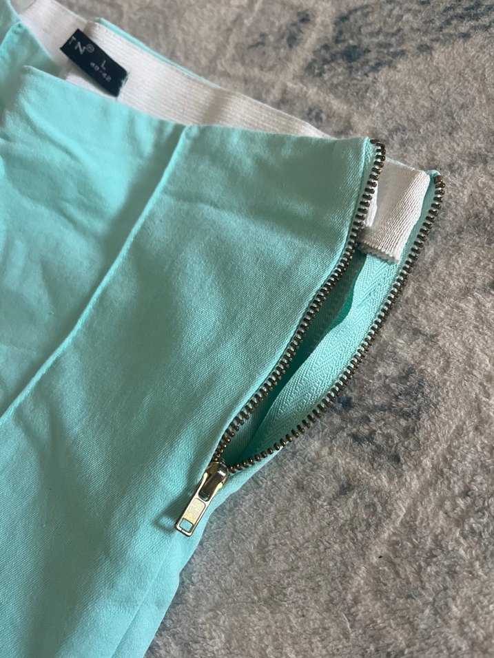 Turkuaz Kadın Pamuk Pantolon - Görsel 3