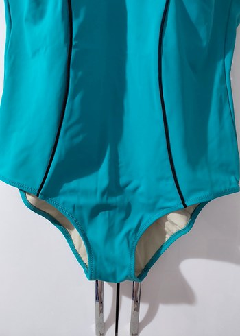 Kadın Turkuaz Sade Mayo - Görsel 3