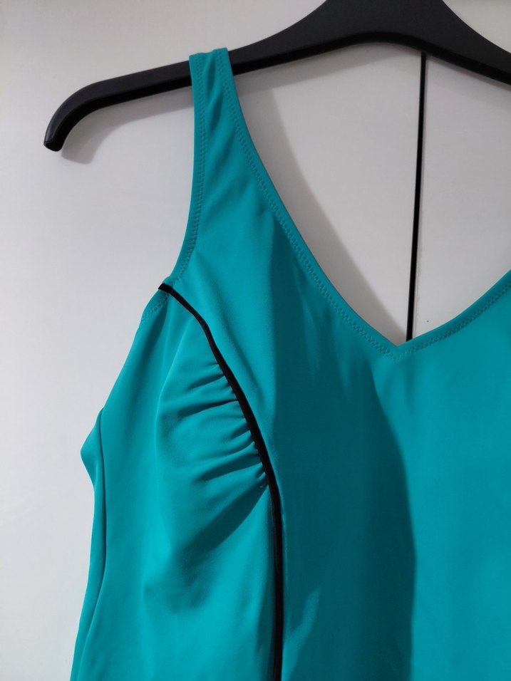 Kadın Turkuaz Sade Mayo - Görsel 2