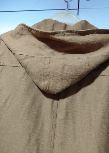 Düğmeli Salaş Keten Kadın Ceket - Görsel 7