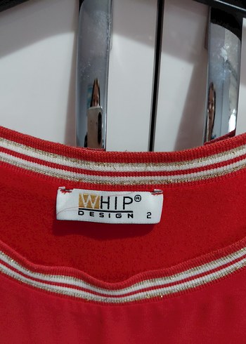 Kısa Kollu Kırmızı Kadın Bluz - Görsel 2