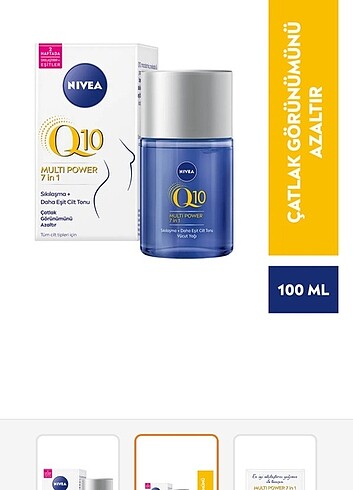 Nivea Q10 Sıkılaştırıcı yağ
