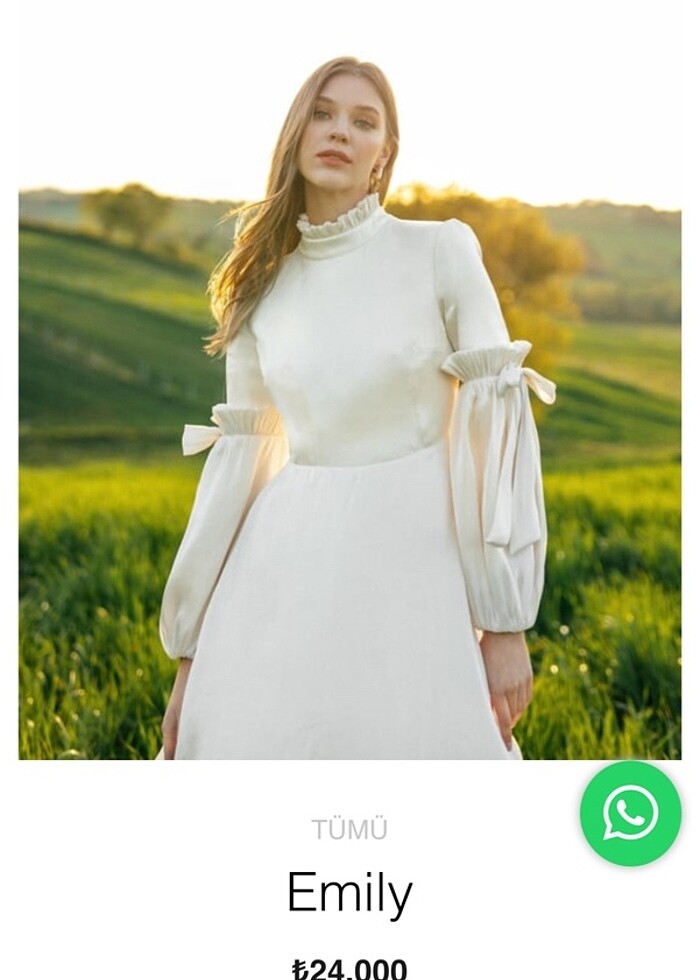 House of zarif marka Emily marka  nişan/ nikah elbisesi - Görsel 4