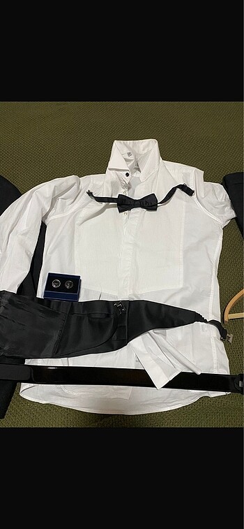 Damatlık ayakkabı papyon kuşak kol düğmesi hediyeli tam takım - Görsel 5