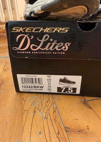 Skechers Skechers DLites Siyah Platform Spor Ayakkabı