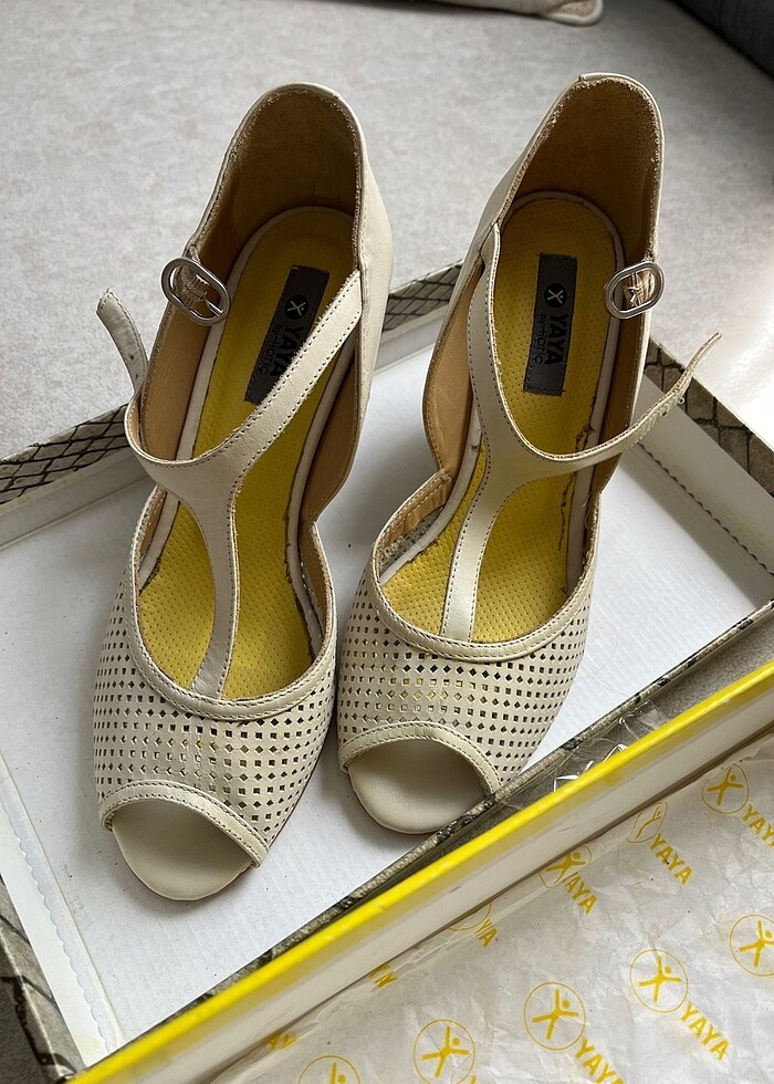 Hotiç Vintage Dolgu Topuk Sandalet - Görsel 5