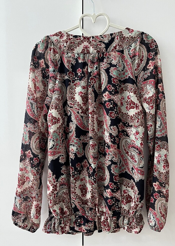 Vintage Şifon Bluz - Görsel 5