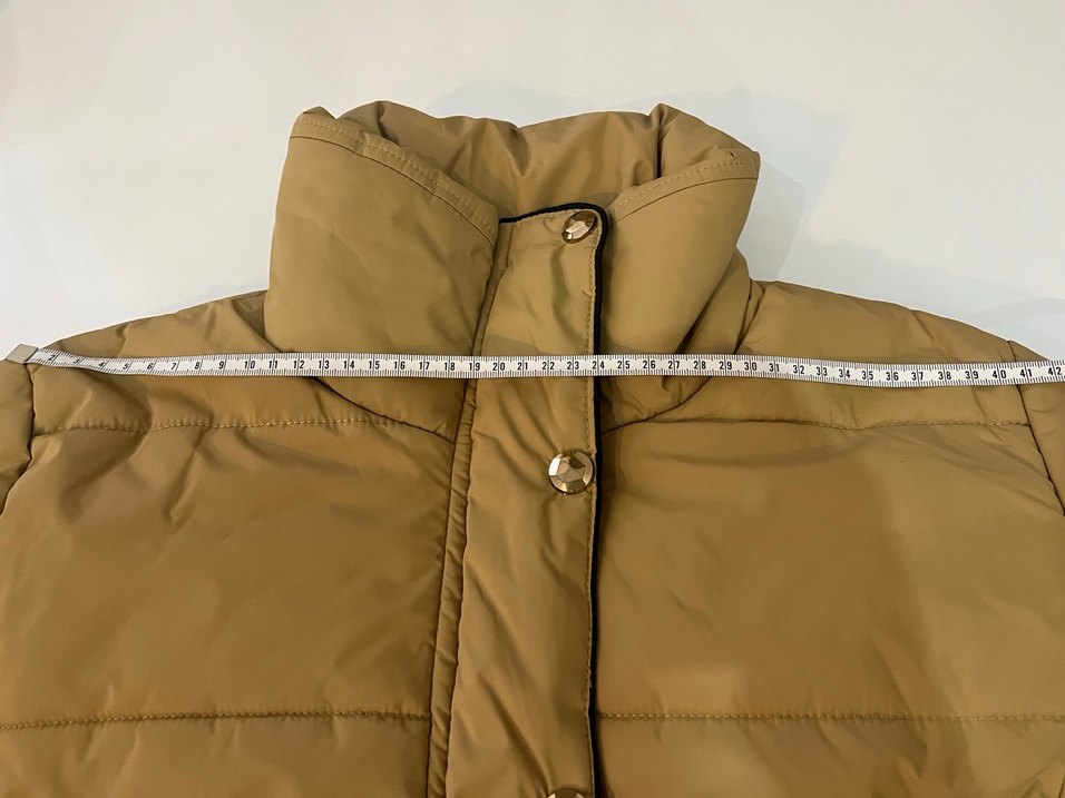 Fabrika Kemerli Bej Midi Kışlık Kadın Mont - Görsel 3