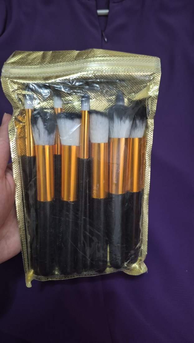 Siyah-Sarı Makyaj Fırça Seti - Görsel 3