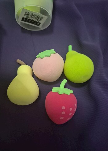 Dörtlü makyaj sünger seti özel kabıyla birlikte - Görsel 2