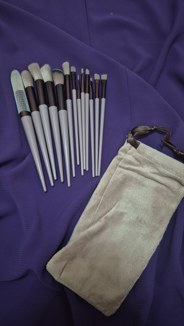 Muhteşem keseli makyaj fırçası seti 13lü - Görsel 2