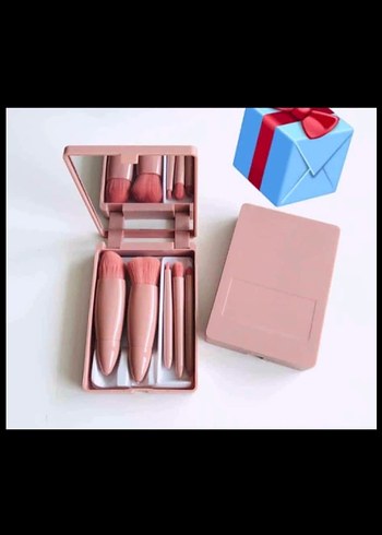 Pastel Pembe Makyaj Fırçası Seti