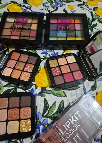 5li göz farı ve ruj paleti set - Görsel 3