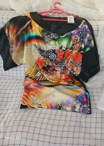 Bohem Çok Renkli mini elbise - Görsel 4