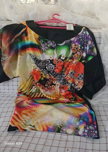 Bohem Çok Renkli mini elbise - Görsel 3