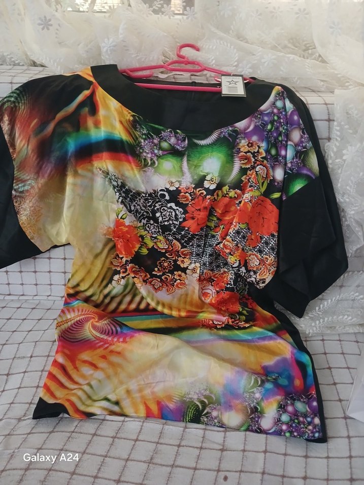 Bohem Çok Renkli mini elbise - Görsel 3