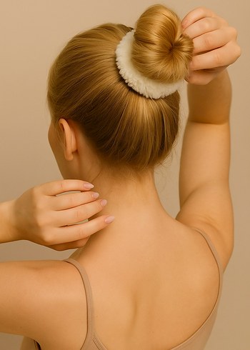 Pastel Tüylü Renkli 3lü Kadın Perma Lastik Toka Seti - Görsel 2