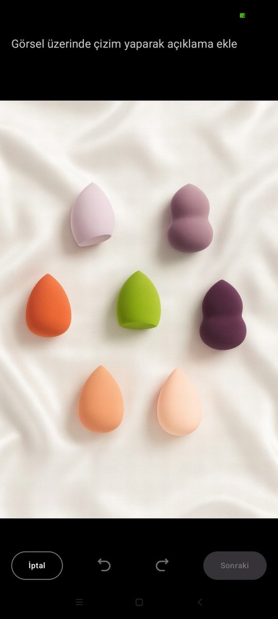 Pastel Keseli 13'lü Mor Pembe Makyaj Fırça Seti Sünger Hediyeli - Görsel 3