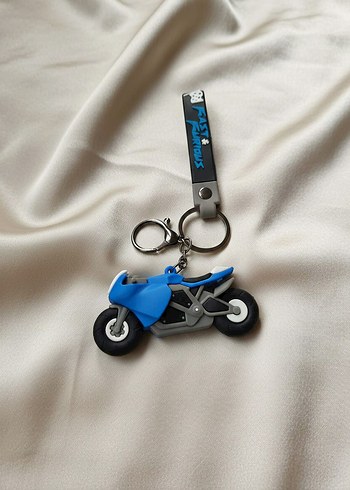3D Figürlü Motosiklet Temalı Anahtarlık Çanta Süsü Charm - Görsel 5