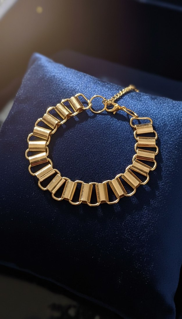 Kadın Gold Zincir Detaylı Bileklik - Görsel 2