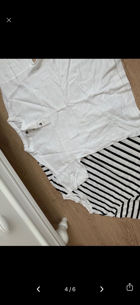 Çocuk Beyaz ve Çizgili İçlik Seti - Görsel 4