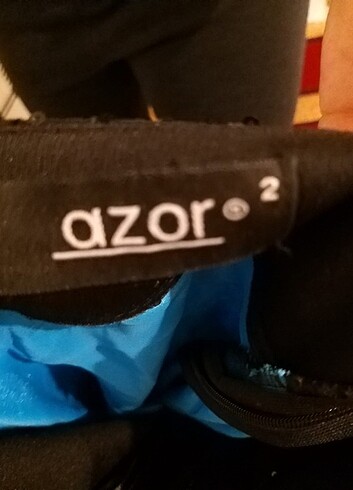 Mavi sırtı açık abiye elbise - Görsel 4