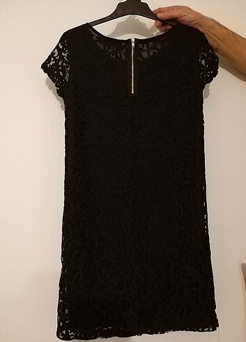 H&M dantelli kısa kollu elbise (etiketli)