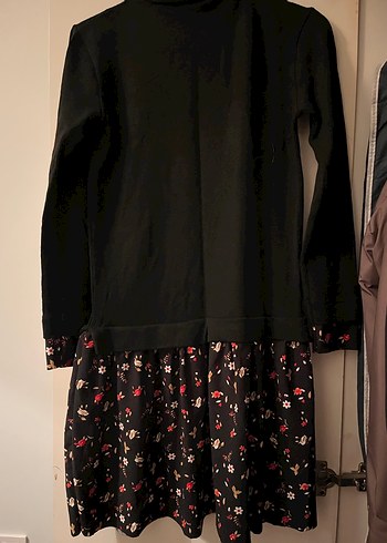 Uzun Kollu Siyah Triko Elbise - Görsel 2