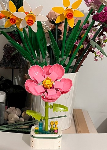 Pembe Lego Çiçek Modeli - Görsel 2