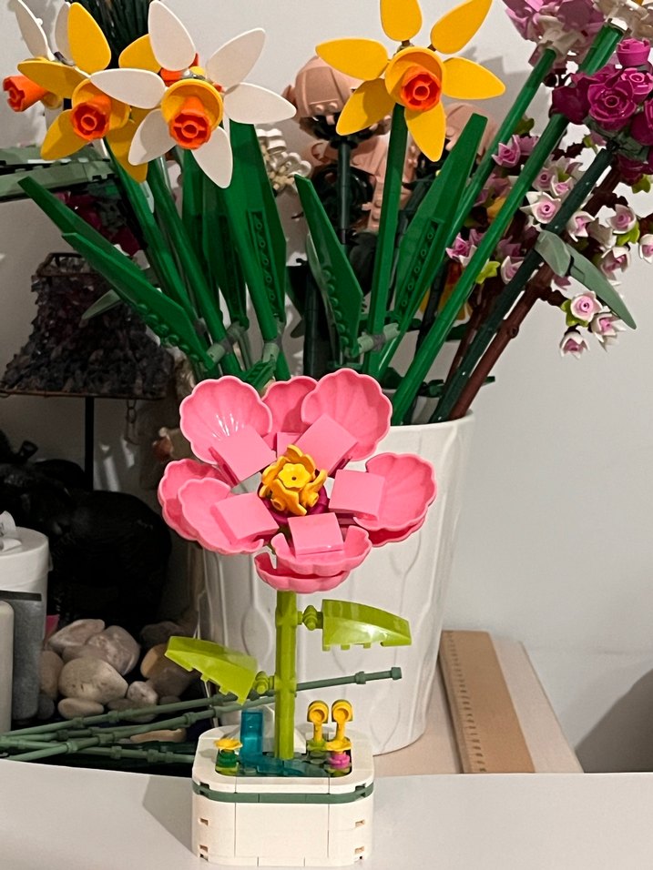 Pembe Lego Çiçek Modeli - Görsel 2