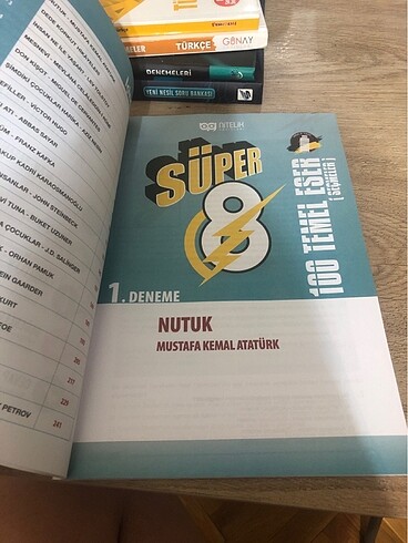  Beden Nitelik süper 8. Sınıf türkçe 100 temel eser 20 li deneme