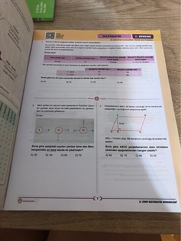  Beden Mozaik yayınları 8. Sınıf matematik 20 li deneme