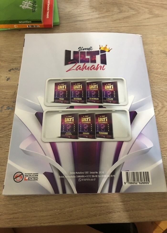 Ulti yayınları 8. Sınıf matematik 20 li deneme - Görsel 2