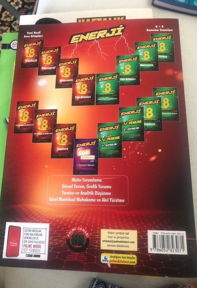 Enerji 8 Türkçe Soru Kitabı Yeni Nesil Sorular - Görsel 3