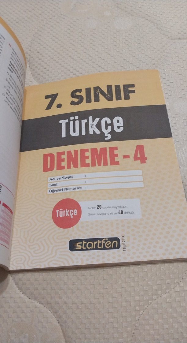 7. sınıf 15 li türkçe rekor deneme - Görsel 3