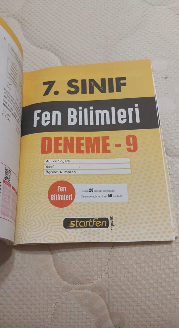 7. Sınıf Fen Bilimleri Deneme Kitabı 15'li - Görsel 3