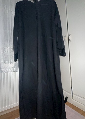 Siyah Uzun Kollu Salaş Abaya