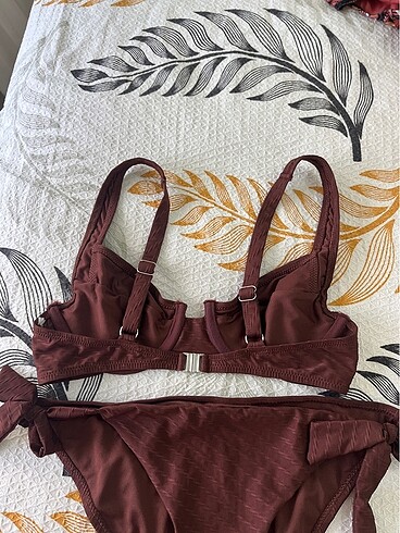 36 Beden kahverengi Renk Bikini takımı