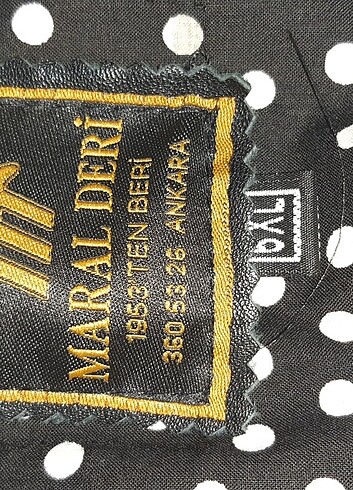 52 Beden siyah Renk Vintage deri ceket Maral deri made in Ankara yerli malı