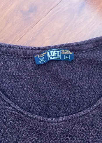 Loft Bordo Örgü Erkek Kazak