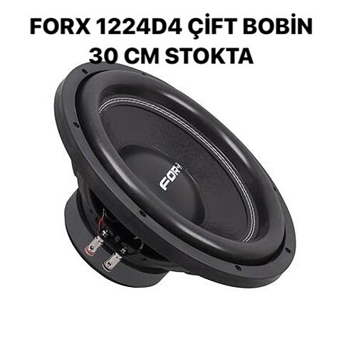 forx 1224 D4 30 cm çift bobin subwoofer sıfır kapalı kutu en uy