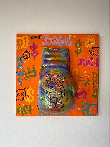 Kaws kanvas tablo