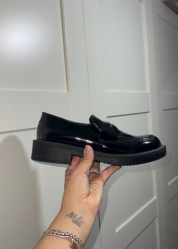 Parlak Siyah Erkek Çocuk Loafer Ayakkabı - Görsel 3