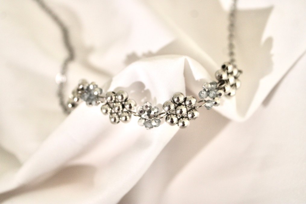 Gri Zincir Detaylı Midi Kadın Kolye - Görsel 3