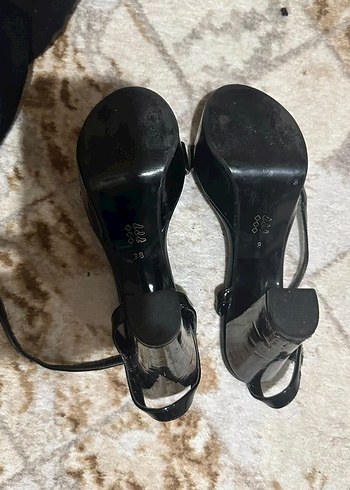 Diğer Sik Siyah Topuklu Sandalet