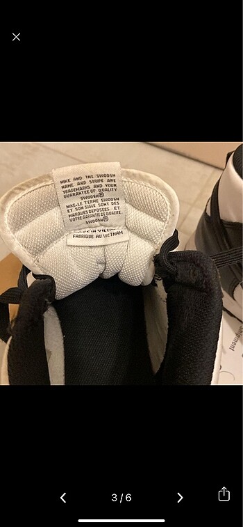 45 Beden siyah Renk Orijinal Nike dank