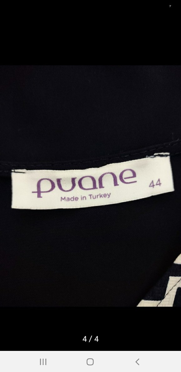 Uzun Kollu, Desenli, Pilili Kadın Tunik - Görsel 3