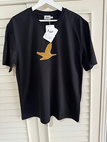 Gold taşlı beymen tshirt