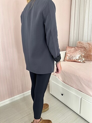 l Beden gri Renk Blazer ceket